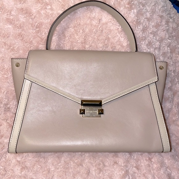 Michael Kors Handbags - Michael Kors Taupe Leather Handbag